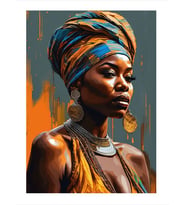 Afrikalı Kadın Mdf Tablo