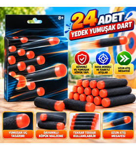 24 lü Yedek Yumuşak Dart