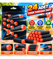 24 lü Yedek Yumuşak Dart