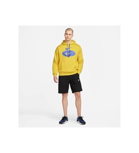 Nike DM5458-709 Sportswear Swoosh League Erkek Kapüşonlu Sweatshirt (Sarı)