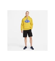 Nike DM5458-709 Sportswear Swoosh League Erkek Kapüşonlu Sweatshirt (Sarı)