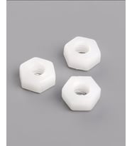 10 Adet Plastik Somun Metrik 3 Somun Beyaz Arduino, Proje Somunu PN-310