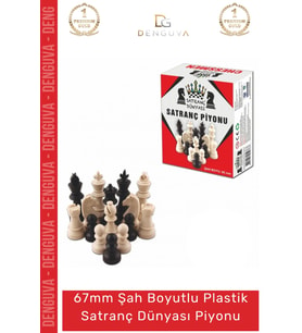 #SatrançPiyonu Eksik Takımı Tamamlama Şah Boyu 67mm Orta Plastik Sağlam Plastik Satranç Dünyası Piyo