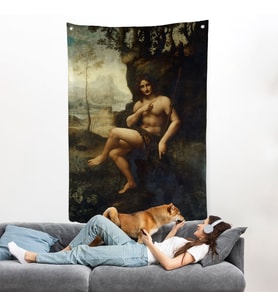 Leonardo Da Vinci - Francesco Melzi - Bacchus Duvar Örtüsü-7351