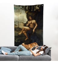 Leonardo Da Vinci - Francesco Melzi - Bacchus Duvar Örtüsü-7351