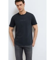 Mavi M0613270-71379 Mavi Black Logo Baskılı Tişört Erkek T-Shirt (Siyah)