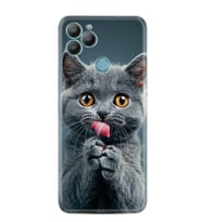 GM22 Kılıf HD Resim Baskılı Komik Kedi StKd -008