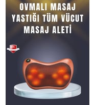 Çok Fonksiyonlu Boyun Bel Sırt Masaj Yastığı Araç İçi Uyumlu