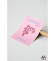 Lizbon Portekiz Posteri, Çerçevesiz Yüksek Kalite Duvar Afişi - Seyahat Severlere