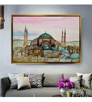 Altın Çerçeveli dekoratif tablo a244 (Gold)