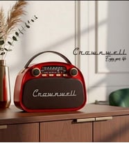 Crownwell Taşınabilir Bluetooth Retro Radyo Arizona Serisi