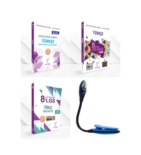 Karekök Yayınları 8 Sınıf Güçlendiren Türkçe Konu Anlatımı + Soru Bankası + Deneme + Kitap Okuma Işığı Hediye (Çok Renkli)