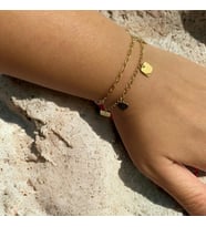Çelik Bileklik İkili Gold Renk