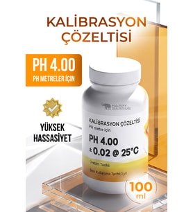pH Metreler için pH 4.00 Kalibrasyon Sıvısı (100ml)