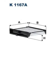 FILTRON K1167A Polen Filtresi (Karbonlu) 7701064237 8671018402