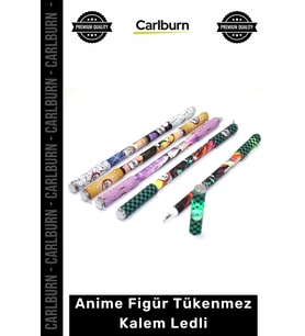 Işıklı Hediye Koleksiyonluk Ofis Okul Kırtasiye Karakter Tasarım Anime Figür Tükenmez Kalem Ledli