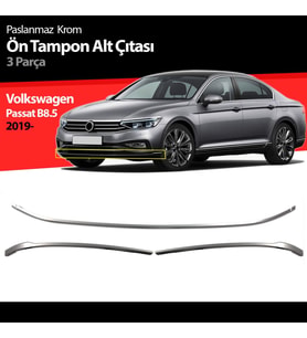 Volkswagen Passat B8.5 Ön Tampon Alt Çıtası Kromu 2019 Sonrası
