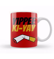 Yippee Ki yay Mother Fucker Quote Kupa Bardak Porselen
