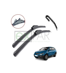 SSANGYONG ACTYON ÖN CAM SİLECEK SÜPÜRGESİ TAKIMI 2007 - 2012 SSYANG ÖN SİLECEK