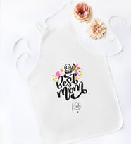 BK Gift Kişiye Özel İsimli Anneler Günü Tasarımlı Beyaz Mutfak Önlüğü, Aşçı Önlüğü, Şef Önlüğü, Anneye Hediye-17