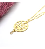 Lotus Gümüş Kolye