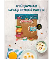 4'LÜ EKŞİ MAYALI ÇAVDARLI LAVAŞ TANDIR EKMEĞİ (DİYABETİK EKMEK) 330 Gr.