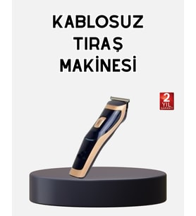 Profesyonel Şarjlı Saç ve Sakal Kesme Makinesi – Unisex, 12 mm Ayarlanabilir Başlık