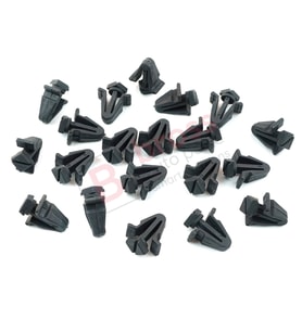 Nissan Sentra Altima Maxima Xterra D21 WD21 62318-01WOO için Koyu Gri 20 Adet Ön Tampon Izgara Tutucu Klipsi