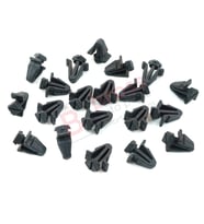 Nissan Sentra Altima Maxima Xterra D21 WD21 62318-01WOO için Koyu Gri 20 Adet Ön Tampon Izgara Tutucu Klipsi