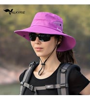 Valkyrie Outdoor Güneş Şapkası Unisex Kamp Trekking Safari Balıkçı Şapkası UV Koruma Mor