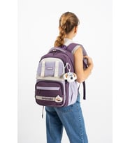 Ventis Unisex Okul Çantası Lise Ortaokul Sırt Çantası 43*30 Cm Su Geçirmez Kumaş Çok Cepli Vnt5-F