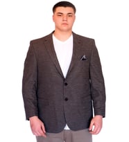 Mode XL Büyük Beden Erkek Klasik Blazer Ceket BRITANYA 23028 FUME