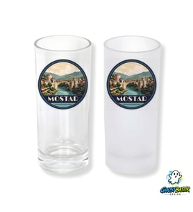 Mostar Köprüsü Buzlu / Buzsuz Seçenekli Rakı Bardağı – 1 Adet Şık Sunum Bardağı 0232