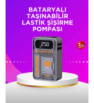 Mini Boy Elektrikli Şarjlı Yüksek Basınçlı Lastik Şişirme Pompası