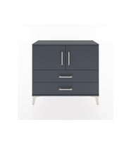 Arges Şifonyer 2 Raflı 2 Çekmeceli 2 Kapaklı 88x30x80 Antrasit-Antrasit