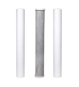 Su Arıtma 20 Inch 5 Micron Tortu + B. Aktif Karbon + Tortu Filtre