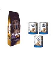 Yüksek Enerjili Kuzuetli Köpek Kuru Mama  2 kg 28 Proteinli  3 Adet Konserve Mama 415 gr