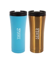 Kişiye Özel Premium Çelik Termos 500 ml M2 (Turkuaz)