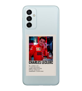 Samsung Galaxy M13 Uyumlu Charles Leclerc Desenli Şeffaf Telefon Kılıfı
