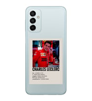 Samsung Galaxy M13 Uyumlu Charles Leclerc Desenli Şeffaf Telefon Kılıfı