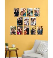 Kişiye Özel 12 Fotoğraflı Dikdörtgen Mdf Tablo