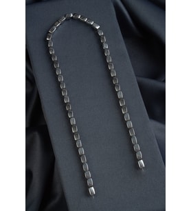 Hematit Doğal Taş Parlak Gümüş Burgulu Dikdörtgen Kesim 5x8mm Dizi [AA]