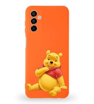 Samsung Galaxy M23 Uyumlu Lansman Kılıf Altı Kapalı İçi Kadife  Winnie-C Tasarımlı  Kapak (Şeffaf)