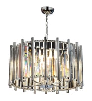 AVONNI AV-65222-K45 Krom Kaplama Modern Avize E14 Metal Kristal 45cm