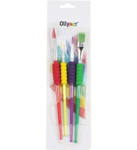 Ollyart Sulu Boya Fırça Seti 4'lü, Karışık / Ln-3204
