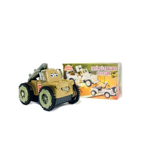 Pille Çalışan Taklacı Bugy Tank - Mavi Su Dünyası (Çok Renkli)