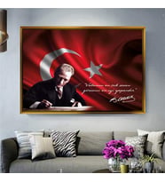 Altın Çerçeveli dekoratif tablo a1454 (Gold)