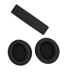 Sennheiser HD201 HD201S HD180 HD206 Uyumlu Kulaklık Pedi ve Kafa Bandı  (Siyah)