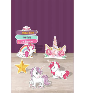 Unicorn Ayaklı Pano Set