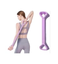 Silikon Pilates Egzersiz Direnç Bandı Aerobik Yoga Plates Ayak Kol Spor Lastiği Squat Bant Orta (Çok Renkli)